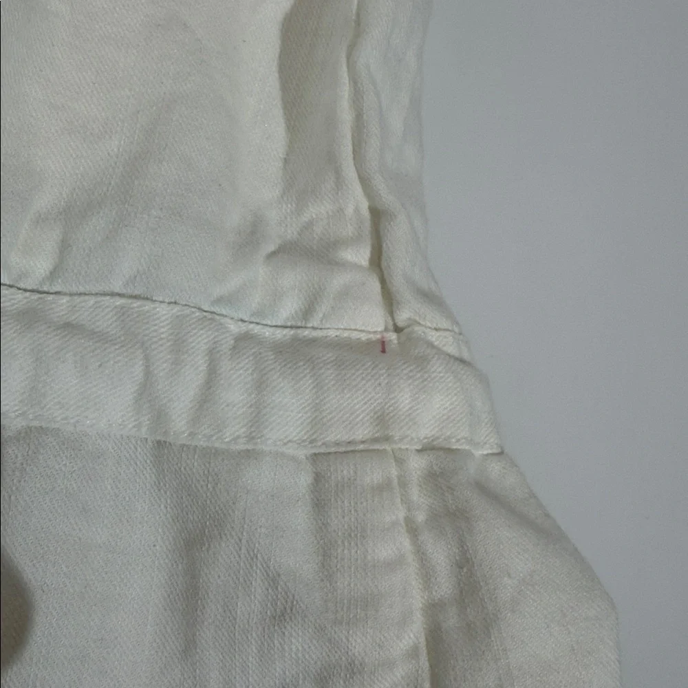 Faherty Larkspur Utility Jacket Size L Ivory White Lightweight - Picture 10 of 12